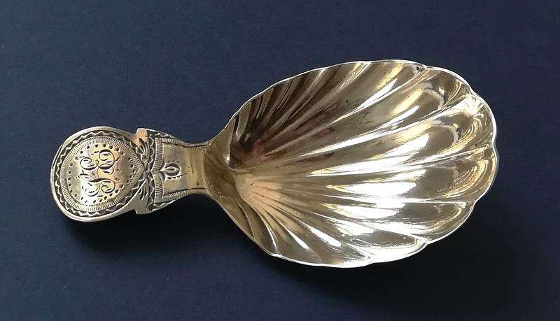 GEORGIAN LONDON 1793 CADDY SPOON 35X45X70MM