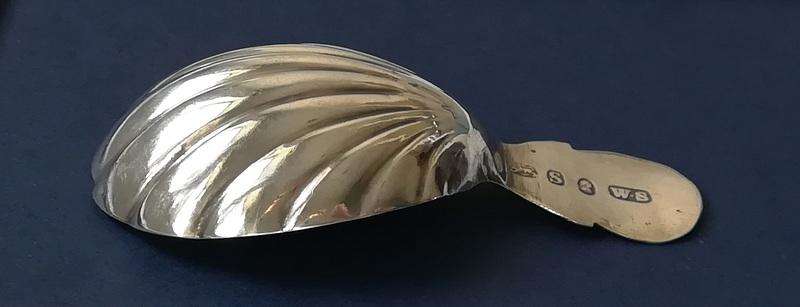 GEORGIAN LONDON 1793 CADDY SPOON 35X45X70MM