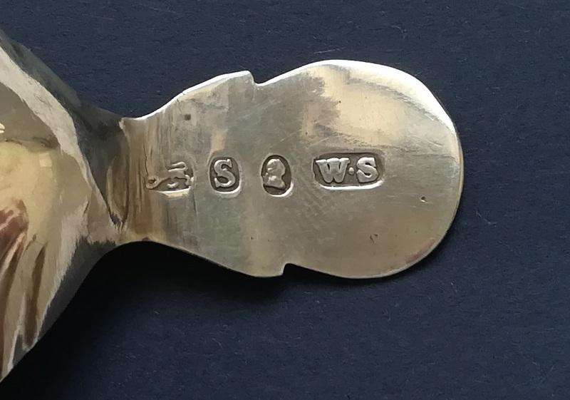 GEORGIAN LONDON 1793 CADDY SPOON 35X45X70MM