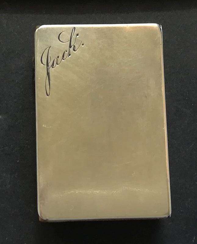 STERLING SILVER BIRMINGHAM 1901 - MATCHES CUT OUT HOLDER 14X28X42MM 11 GRAMS