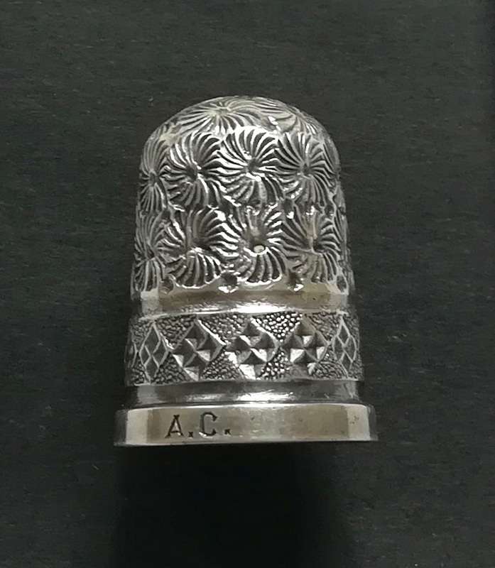 STERLING SILVER CHESTER 1929 THIMBLE SIZE 8
