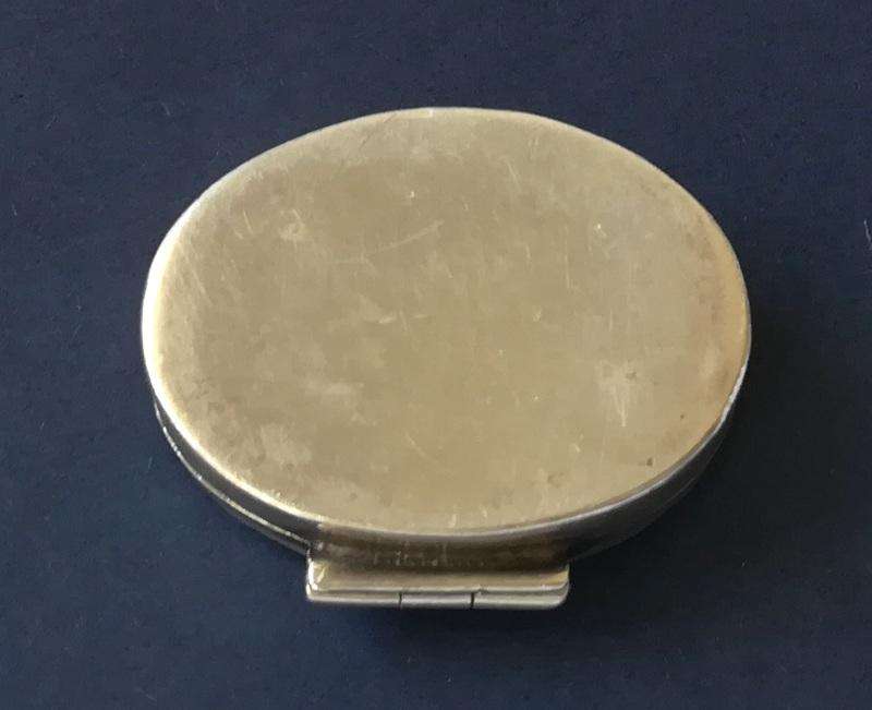 STERLING SILVER PILL BOX 10X20X28MM 7.7 GRAMS
