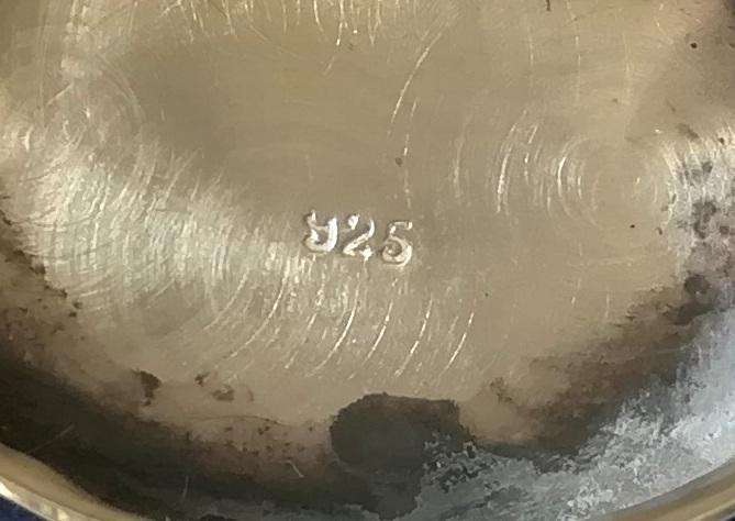 STERLING SILVER PILL BOX 10X20X28MM 7.7 GRAMS