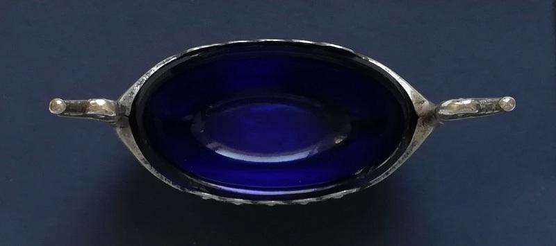 NORWAY STERLING SILVER VIKING SHIP SALT 30X40X80MM 16.6 GRAMS *WITHOUT LINER* *HIPON LINER*