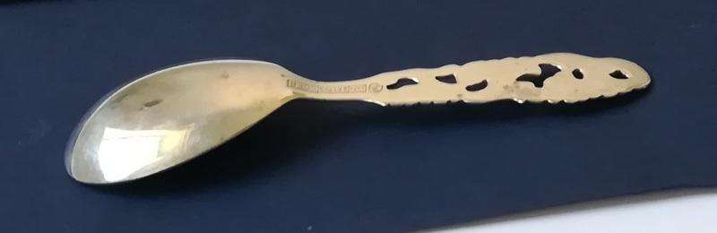 NORWAY 830 SILVER *MULIUS* CADDY SPOON 25X35X90MM 9.2 GRAMS