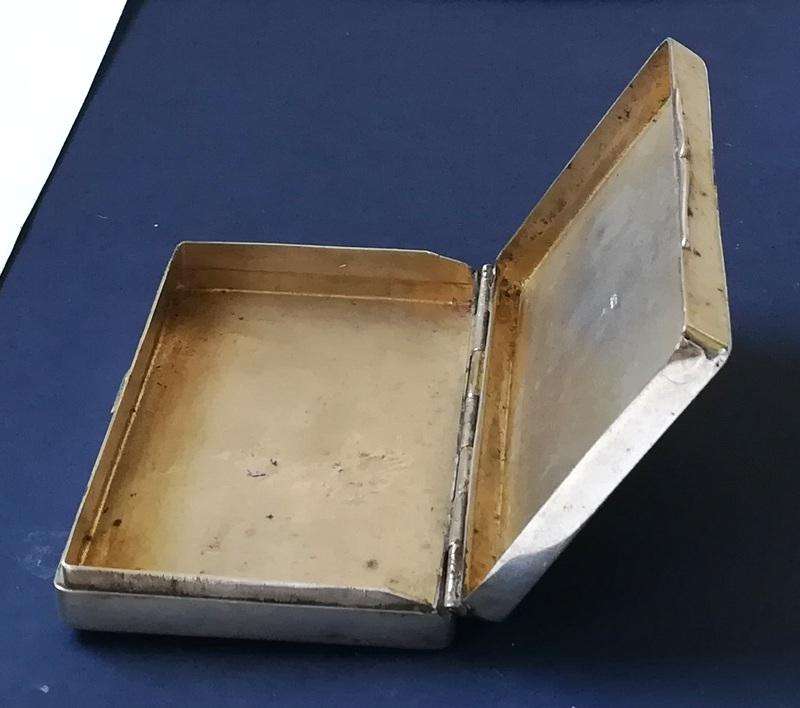 800 CONTINENTAL SILVER SNUFF BOX **LOOK** 12X47X72MM 47 GRAMS