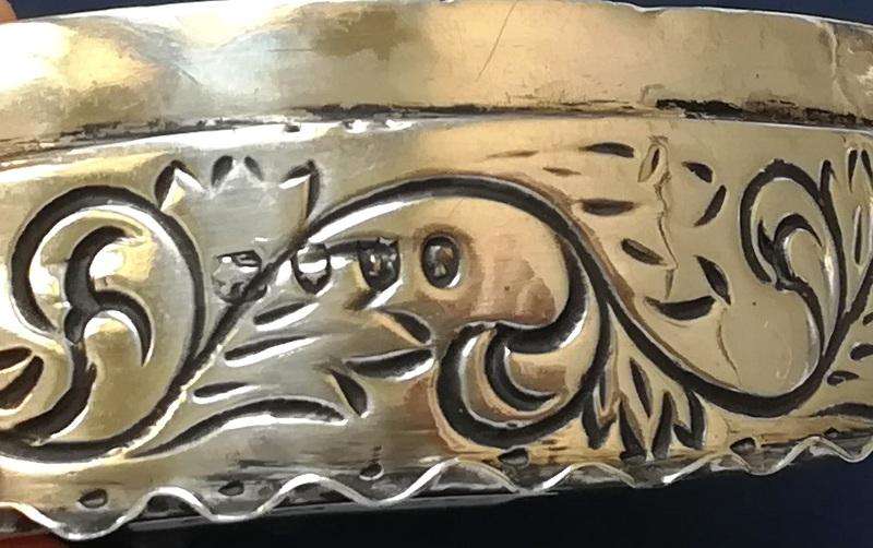 STERLING SILVER LONDON 1852 RING BOX 28X45X50MM 25.2 GRAMS
