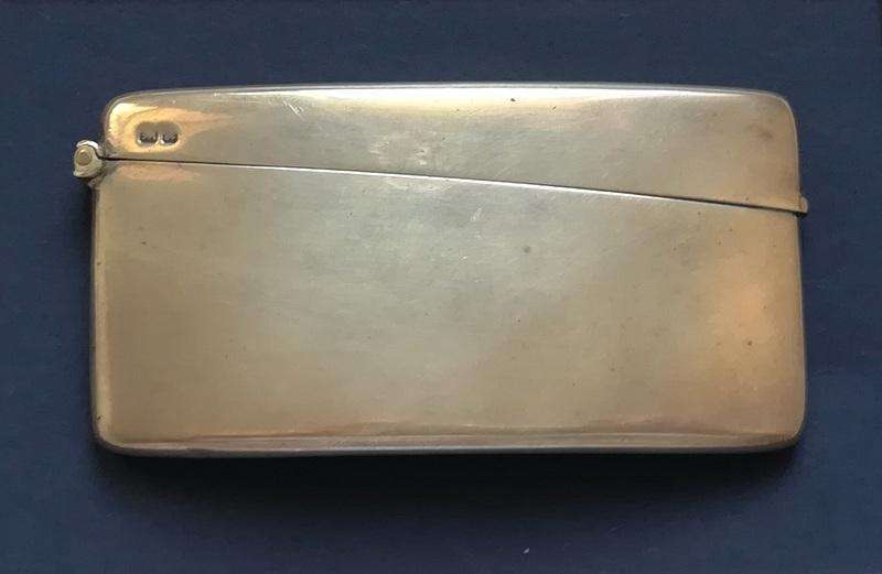 STERLING SILVER CHESTER 1901 CARD CASE 42X78MM 44.7 GRAMS