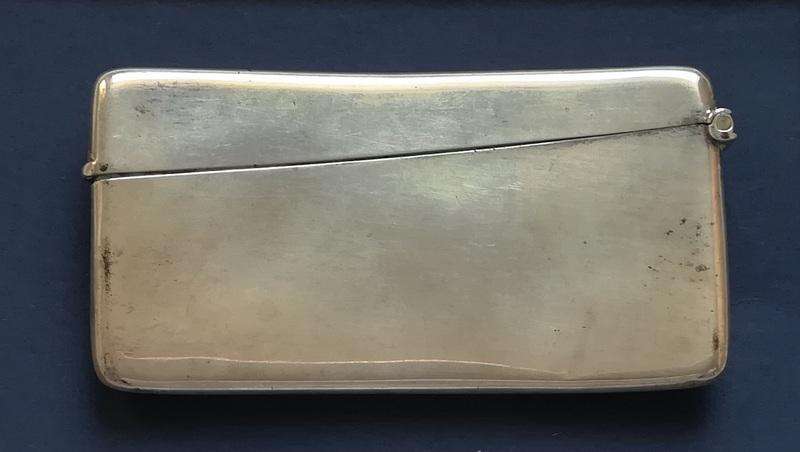 STERLING SILVER CHESTER 1901 CARD CASE 42X78MM 44.7 GRAMS