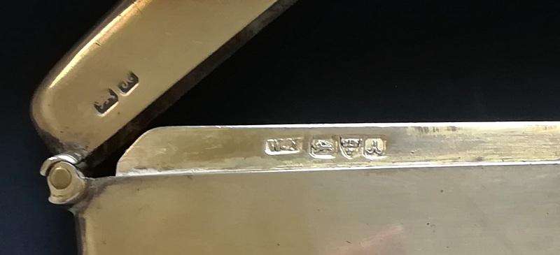 STERLING SILVER CHESTER 1901 CARD CASE 42X78MM 44.7 GRAMS
