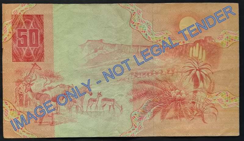 GERHARD DE KOCK 50 RAND *REPLACEMENT NOTE*