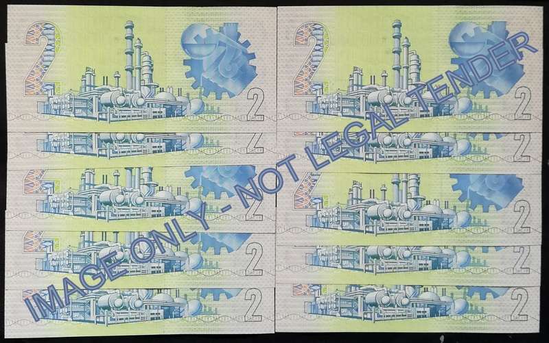 GERHARD DE KOCK 2 RAND 3RD ISSUE *10 NOTES SEQUENE*