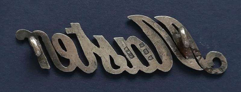 SAR STERLING SILVER BIRMINGHAM 1911 *STATION MASTER*