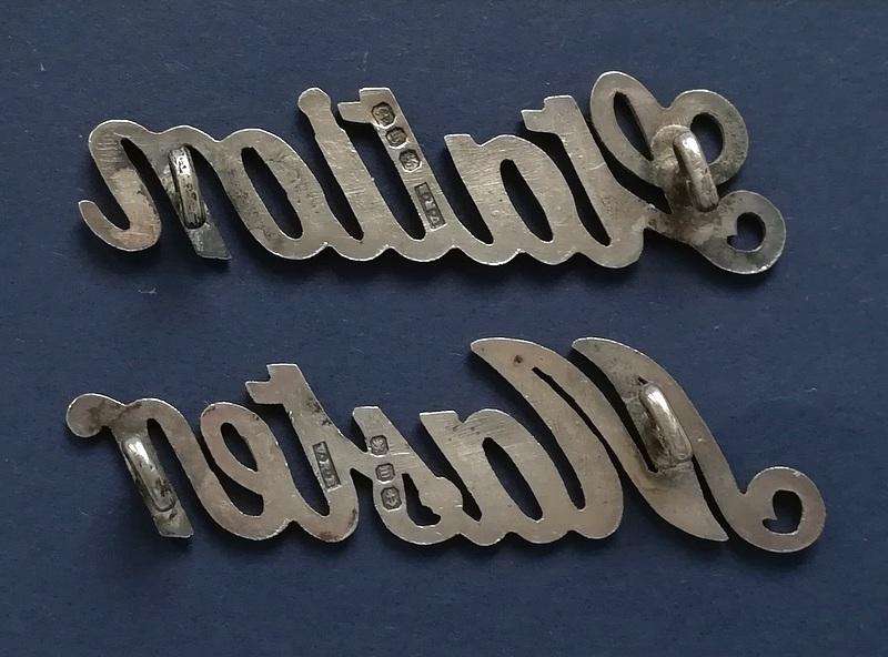 SAR STERLING SILVER BIRMINGHAM 1911 *STATION MASTER* PAIR
