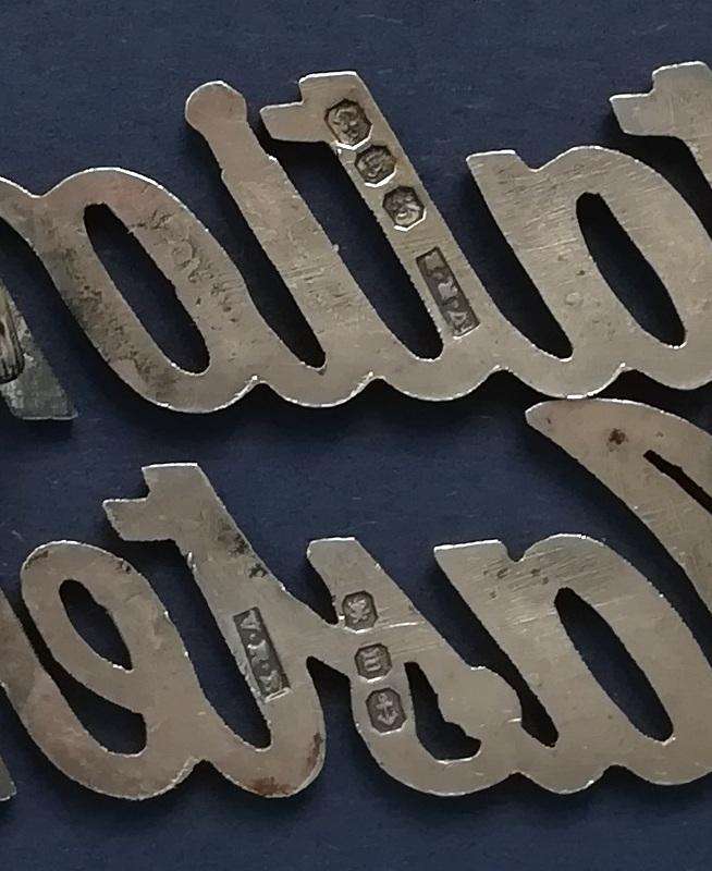 SAR STERLING SILVER BIRMINGHAM 1911 *STATION MASTER* PAIR