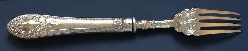 VICTORIAN SHEFFIELD 1861 STERLING SILVER *CAKE SERVERS* BOXED 176 GRAMS BOX 90X320MM