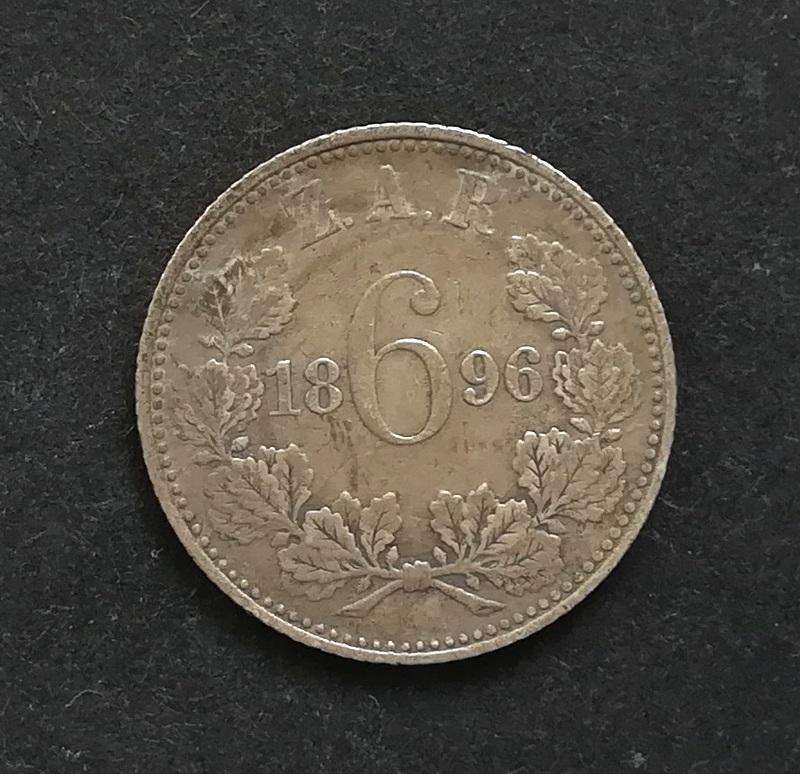 ZAR 1896 6 PENCE