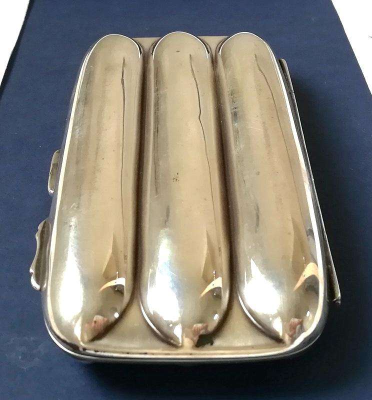 STERLING SILVER BIRMINGHAM 1910 CIGAR HOLDER 65X130MM 123 GRAMS