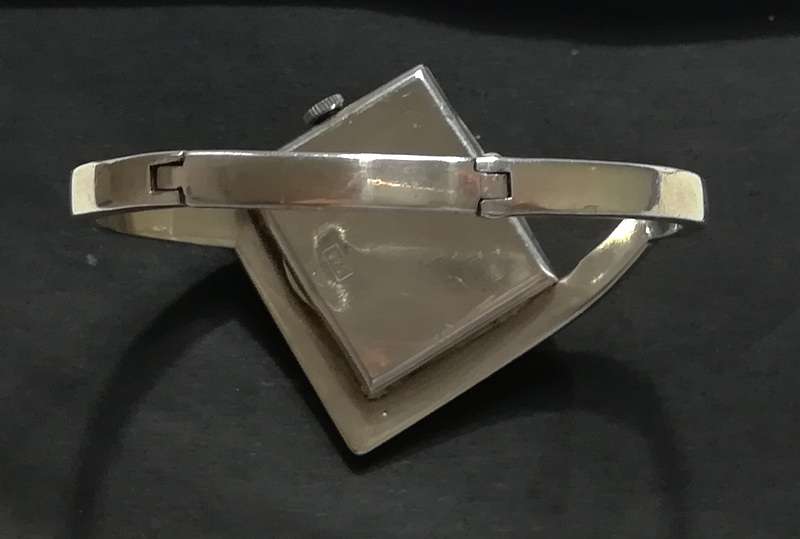 RETRO *LE MONDE* STERLING SILVER MID CENTURY MODERN WATCH 20X30MM FIT 160MM WRIST