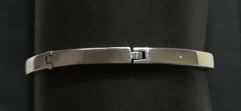 RETRO *LE MONDE* STERLING SILVER MID CENTURY MODERN WATCH 20X30MM FIT 160MM WRIST