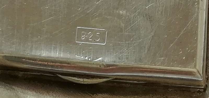 RETRO *LE MONDE* STERLING SILVER MID CENTURY MODERN WATCH 20X30MM FIT 160MM WRIST