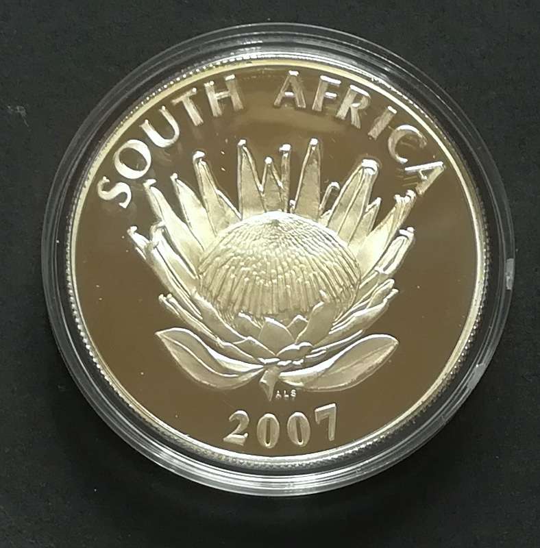 RSA 2007 PROOF SILVER 1 RAND *DE KLERK*