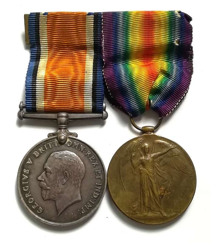 WW1 1914-1918 MEDAL AND WW1 SOUTH AFRICAN VICTORY MEAL FULL SIZE GNR CEV SHIPTON SAFA