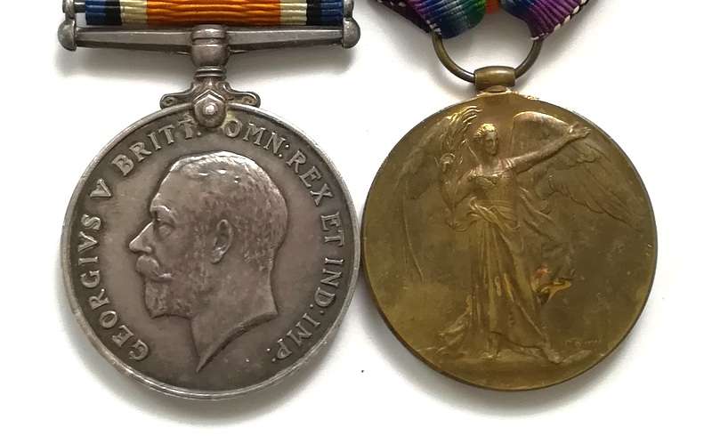 WW1 1914-1918 MEDAL AND WW1 SOUTH AFRICAN VICTORY MEAL FULL SIZE GNR CEV SHIPTON SAFA