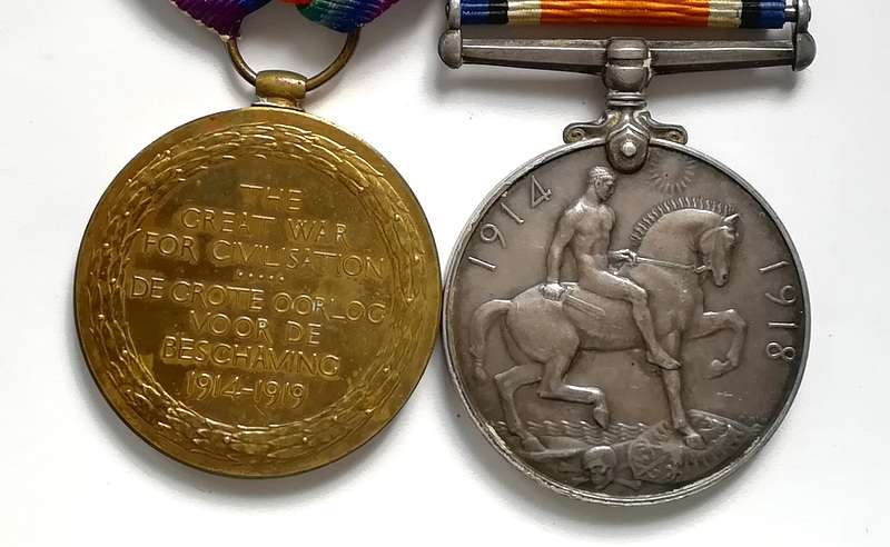 WW1 1914-1918 MEDAL AND WW1 SOUTH AFRICAN VICTORY MEAL FULL SIZE GNR CEV SHIPTON SAFA