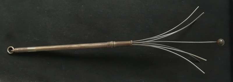 STERLING SILVER BIRMINGHAM SWIZZLE STICK 5.1 GRAM *OPEN 140MM*