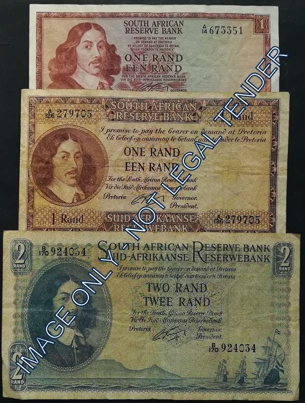 G RISSIK 1 X 2 + 2 RAND (3 NOTES)
