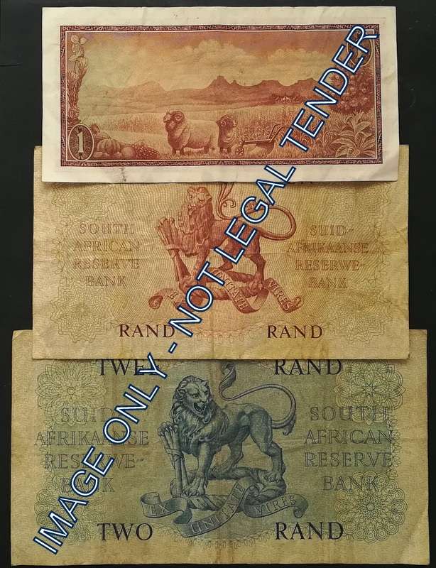 G RISSIK 1 X 2 + 2 RAND (3 NOTES)