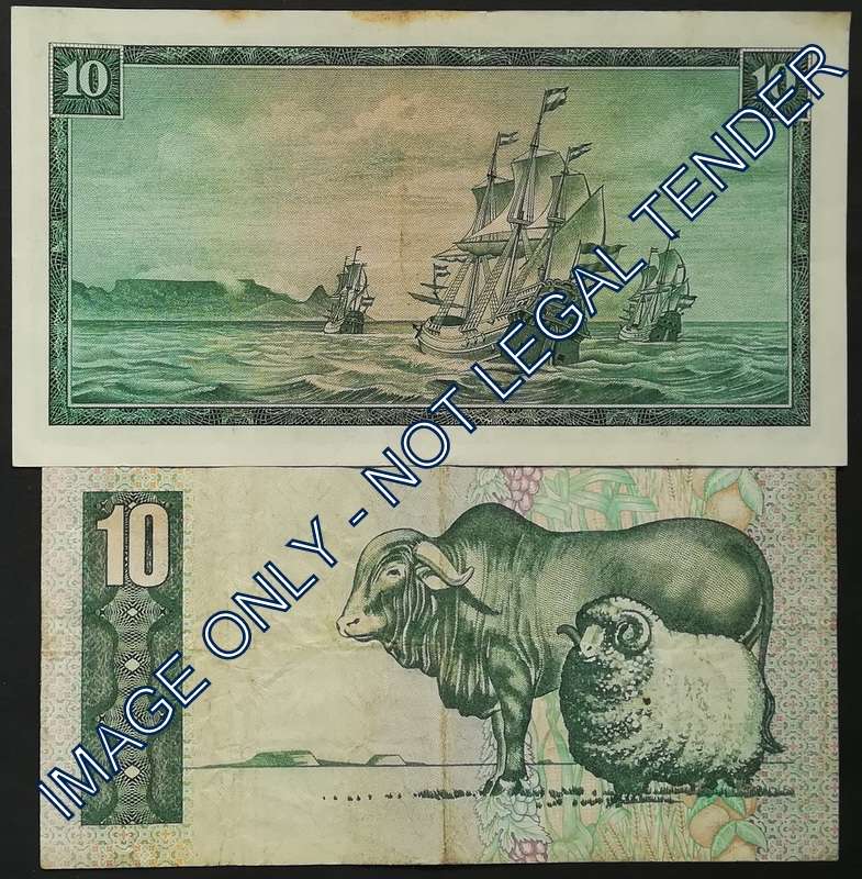 T W DE JONGH 10 RAND (2 NOTES)