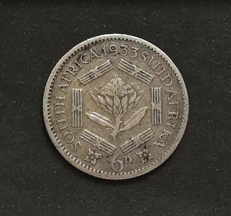 UNION 1933 6 PENCE