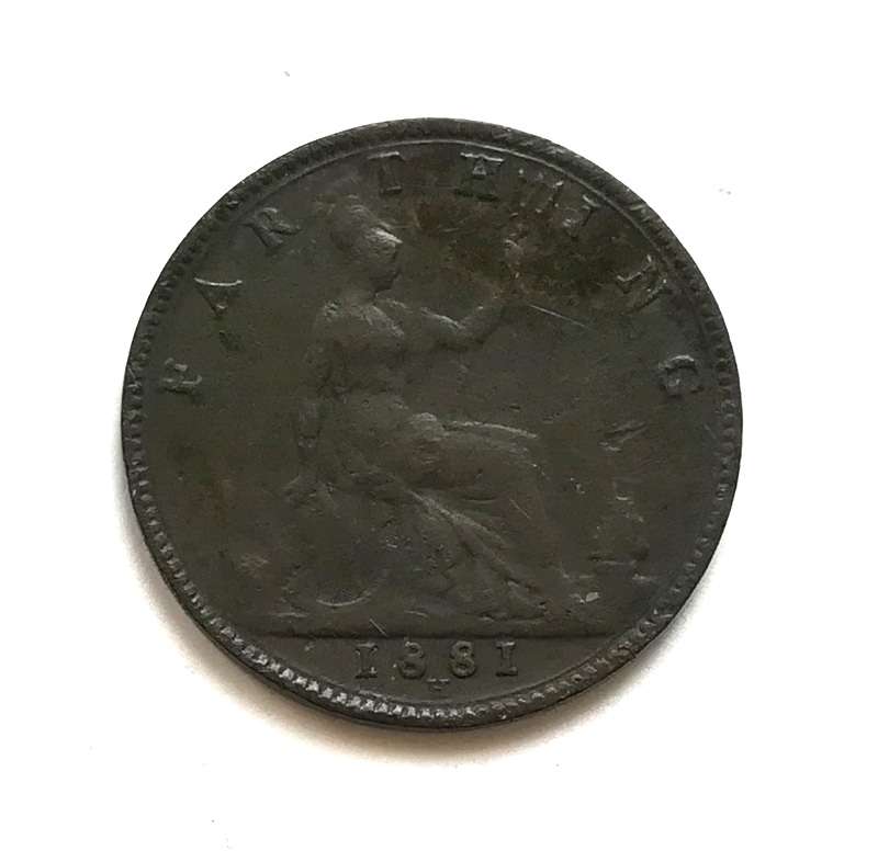 GREAT BRITAIN 1881 FARTHING
