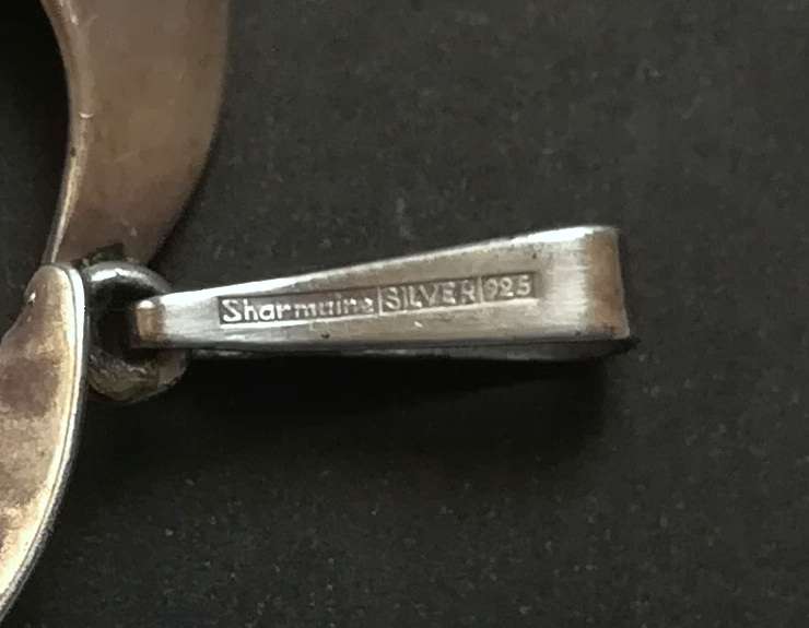STERLING SILVER *SHARMAINE* HEART PENDANT 33 X 33MM 3.2 GRAMS