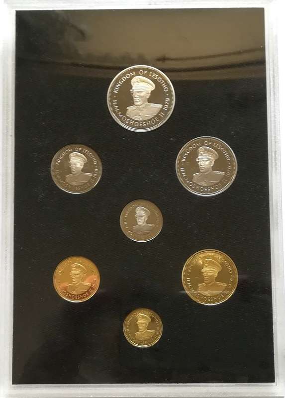 SHORT PROOF 1979 LESOTHO COIN SET
