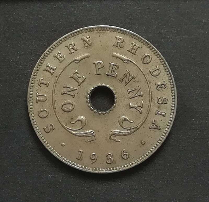 SOUTHERN RHODESIA 1936 PENNY *EXCELLENT*