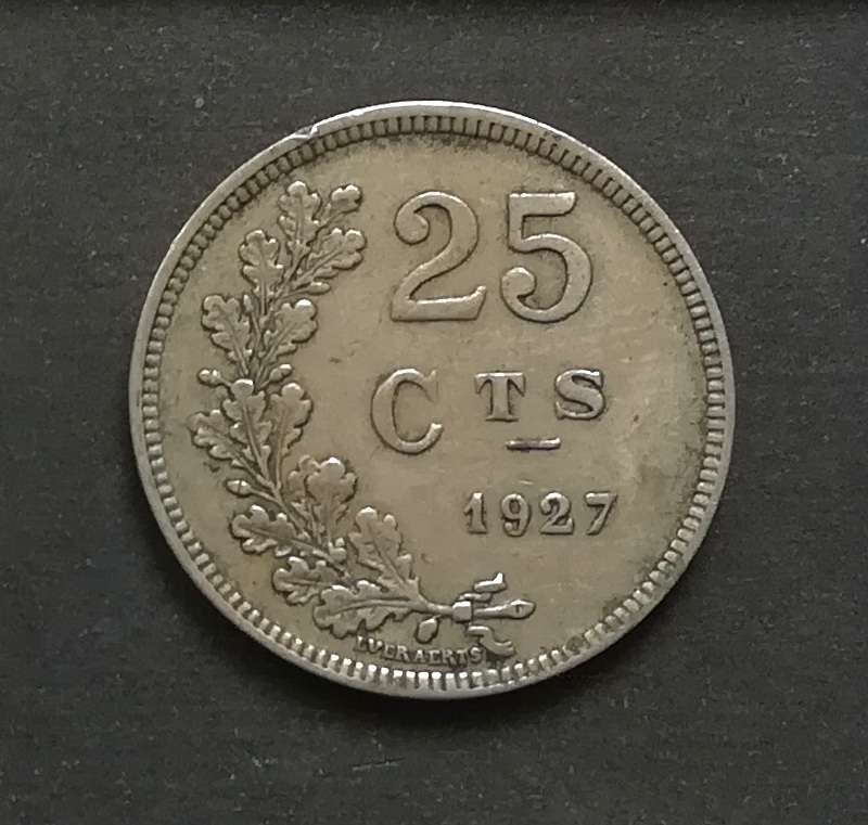 LUXEMBOURG 1927 S5 CENTIMES