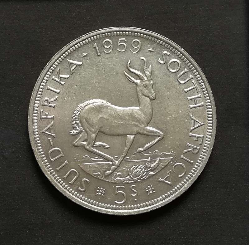 UNION 1959 5 SHILLINGS **RARE**