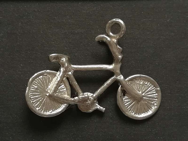STERLING SILER CHARM - BICYCLE 15X25MM 22 GRAMS