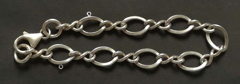 STERLING SILVER CHAIN BRACELET 200MM 13.7 GRAMS