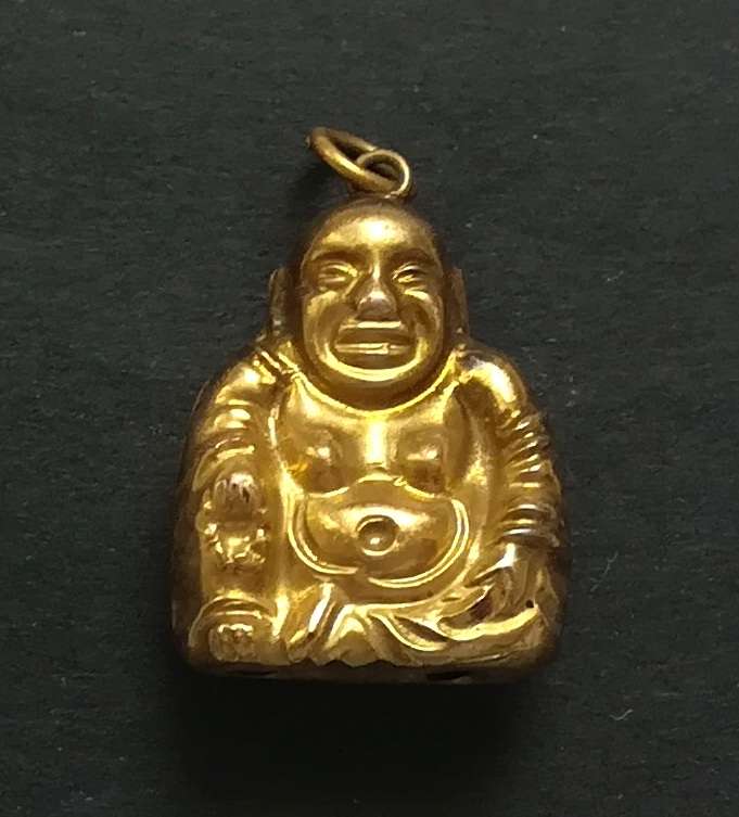 14K GOLD BUDDHA CHARM/PENDANT 1.2 GRAMS 12X15MM