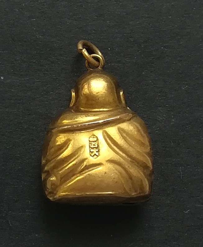 14K GOLD BUDDHA CHARM/PENDANT 1.2 GRAMS 12X15MM