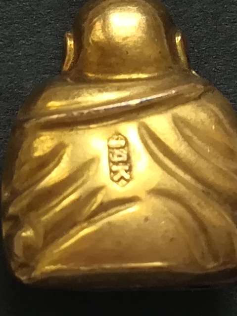 14K GOLD BUDDHA CHARM/PENDANT 1.2 GRAMS 12X15MM