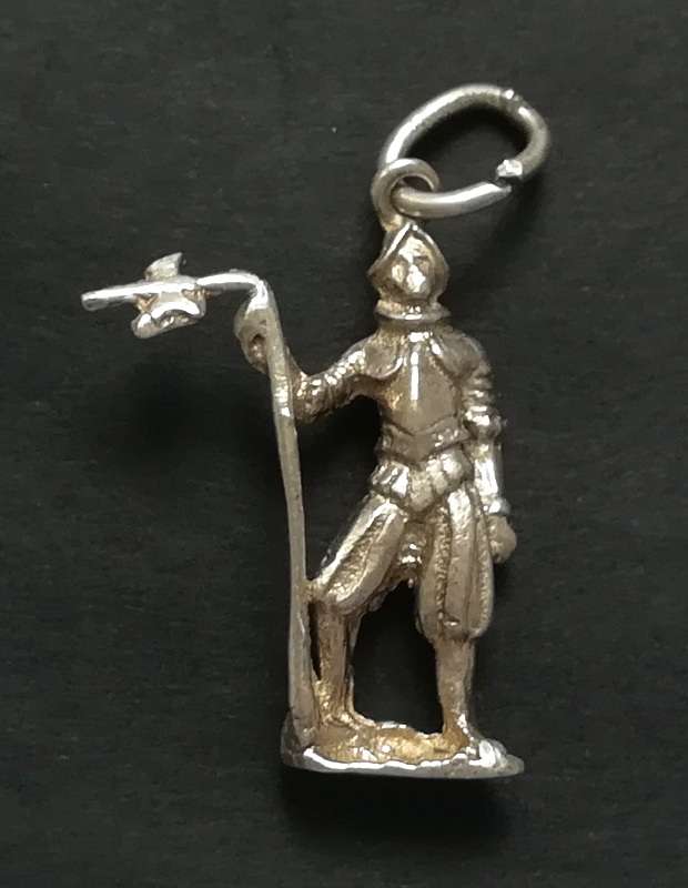 800 SILVER CHARM/PENDANT 4.3 GRAMS 17X27MM