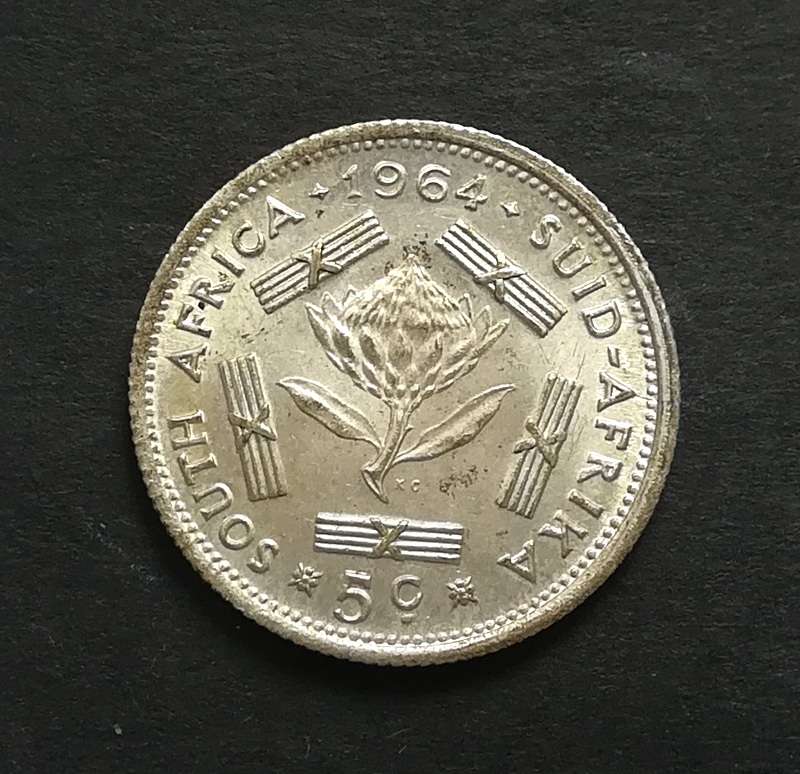 REPUBLIC 1964 5 CENTS *EXCELLENT*