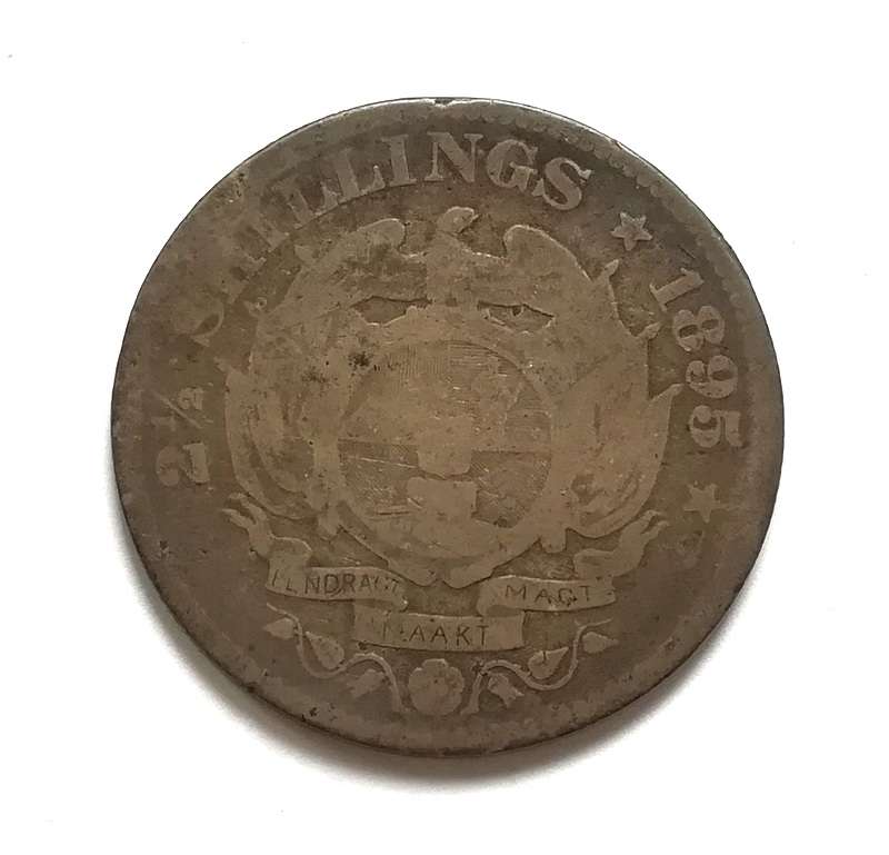 ZAR 1895 2.5 SHILLINGS