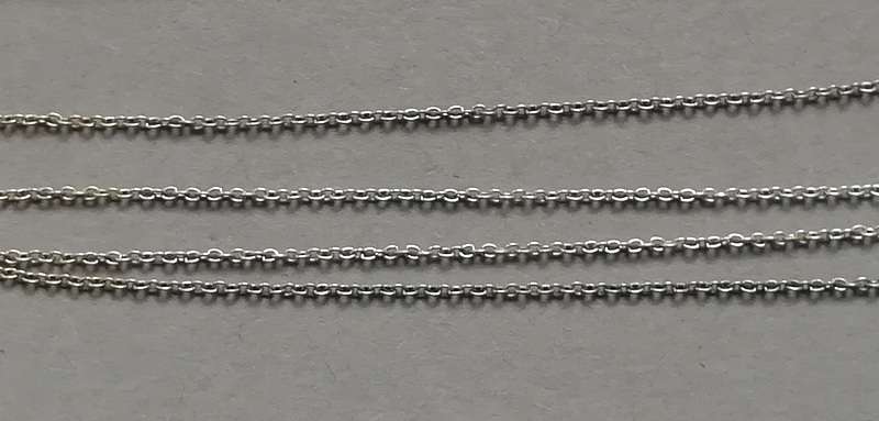 STERLING SILVER ITALY CHAIN WITH DROP PENDANT 410X10X8MM 1.4 GRAMS