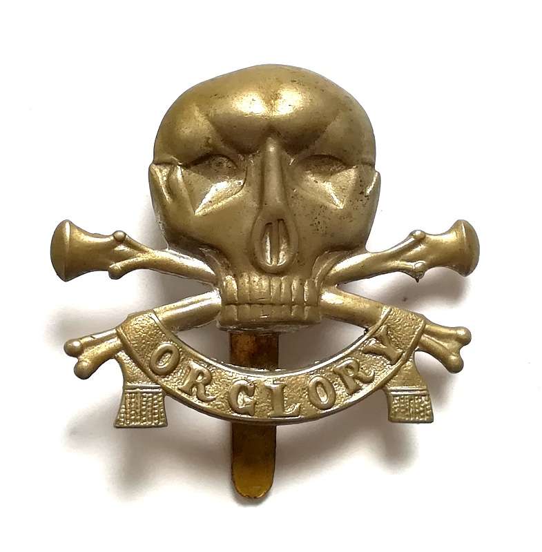 WW1 17/21ST LANCERS *DEATHSHEAD* CAP BADGE